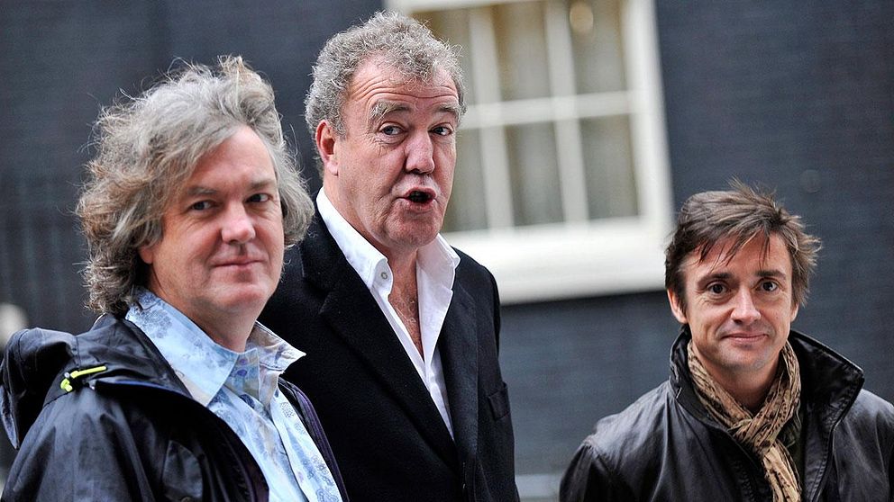 Top Gear:s programledare James May, Jeremy Clarkson och Richard Hammond.