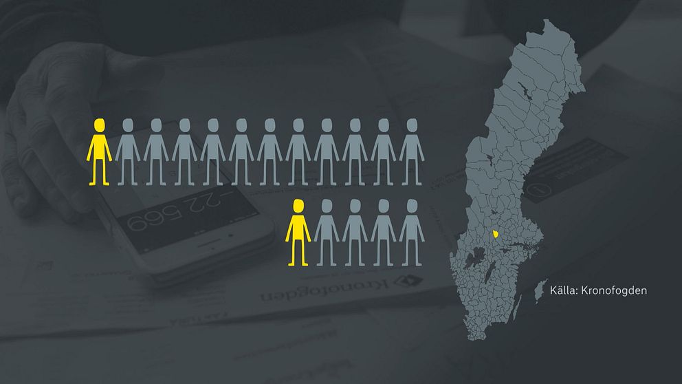 Grafik som visar 1 av 12 barn.