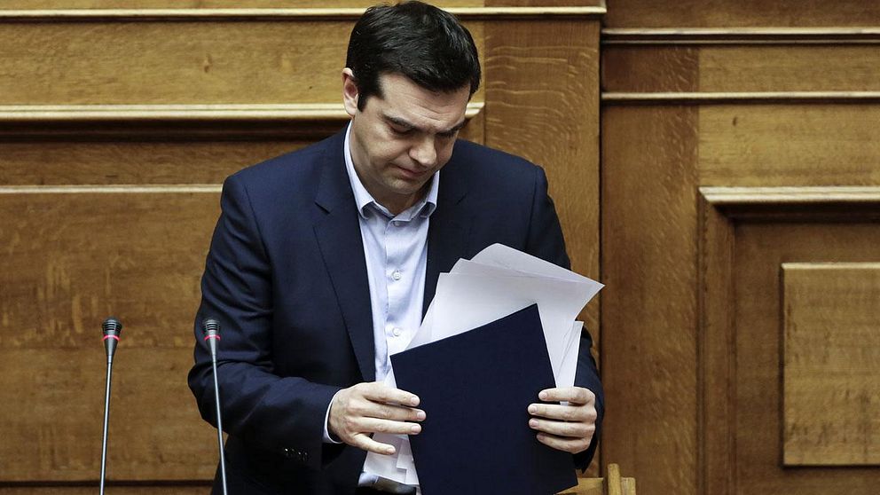 Greklands premiärminister talar om miljardskadestånd från Tyskland