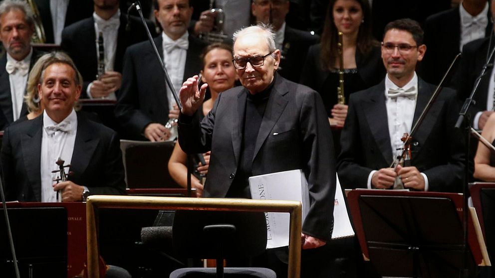 Ennio Morricone på 90-årsdagen i september 2018.