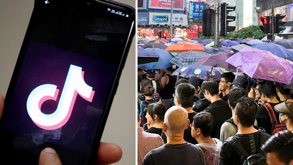 Appen Tiktok kommer inte längre kunna användas i Hongkong.