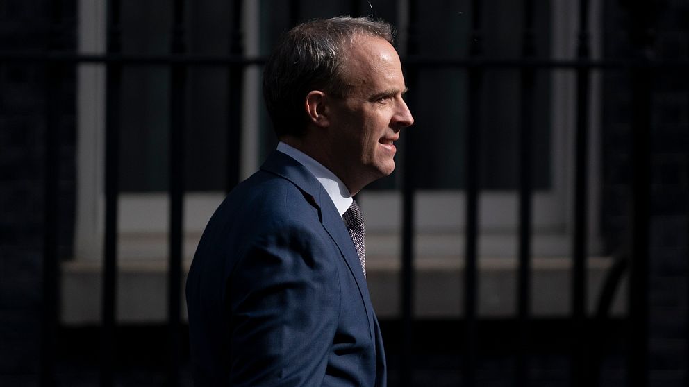 Storbritanniens utrikesminister Dominic Raab.