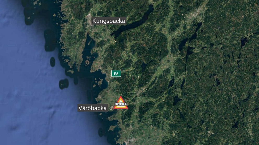 Olyckan inträffade i början av norrgående påfart vid trafikplats Väröbacka.