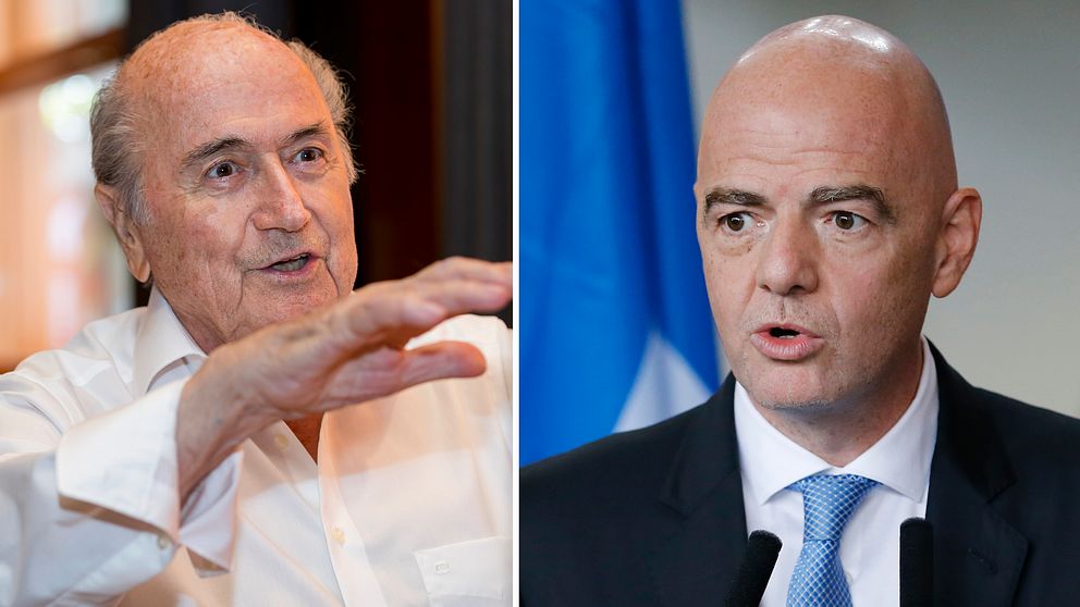 Sepp Blatter kräver nu att Gianni Infantino stängs av.