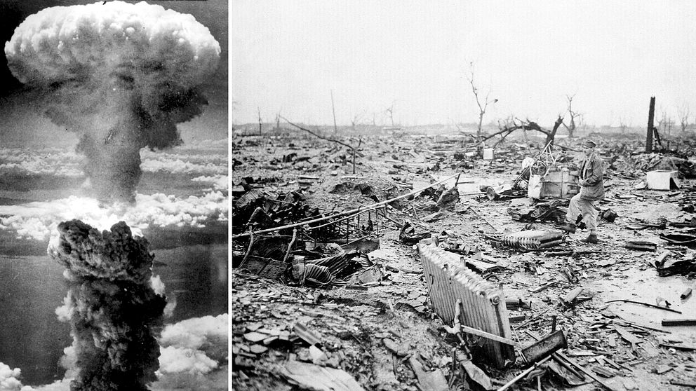Atombomben över Hiroshima 1945.