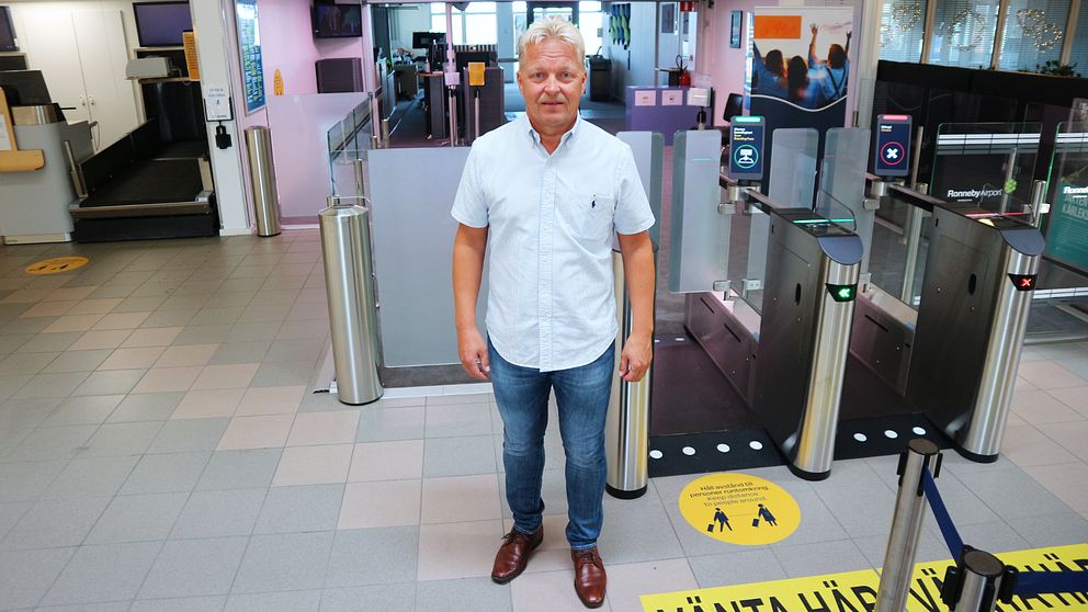 Arri Kallonen, flygstationschef på Ronneby Airport