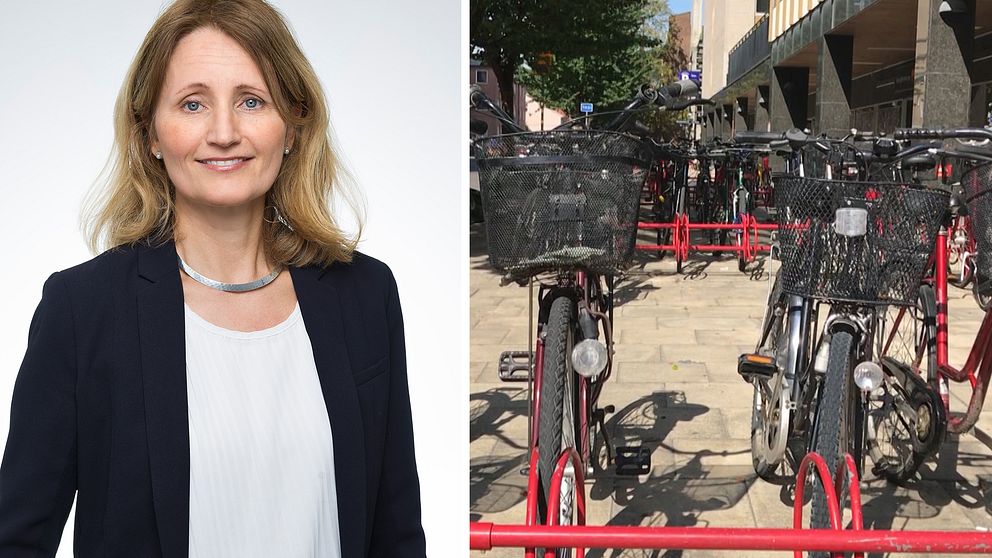 Grundskolchef Christina Stenhammar vill att så många som möjligt går eller cyklar till skolan
