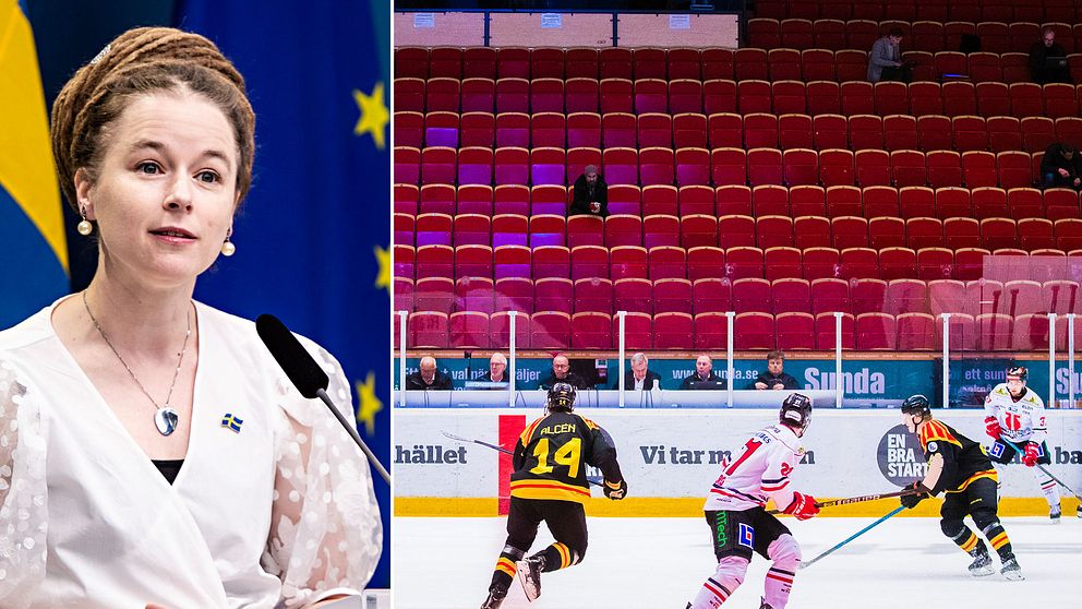 Hockeyförbundet har  samtalat med Idrottsminister Amanda Lind om hur svensk ishockey ska få in publiken