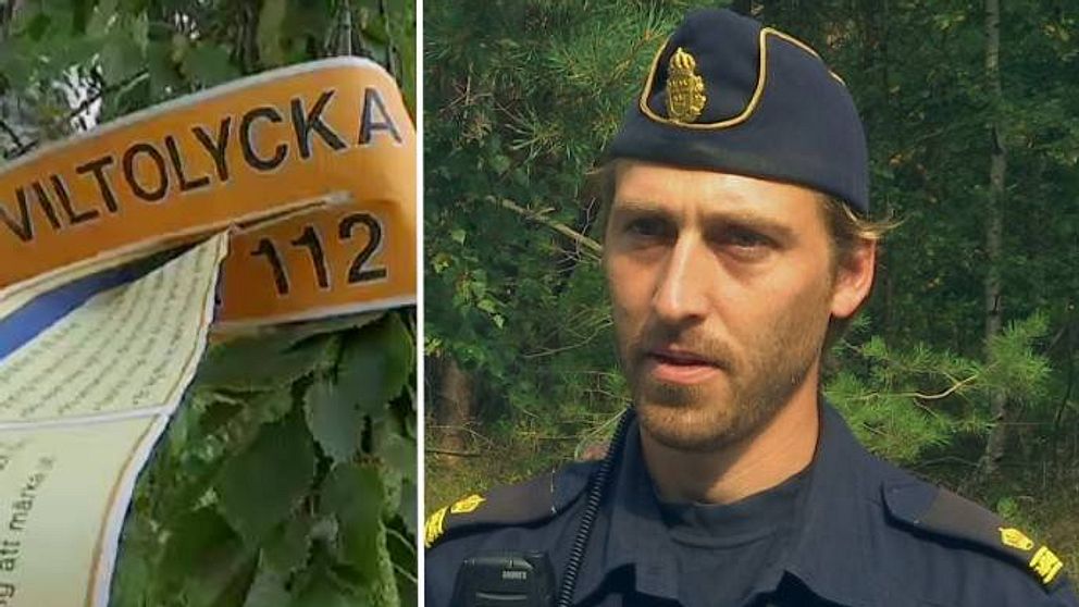 Polisen Pontus Remdal ansvarar för vildvårdsfrågor i Halland.
