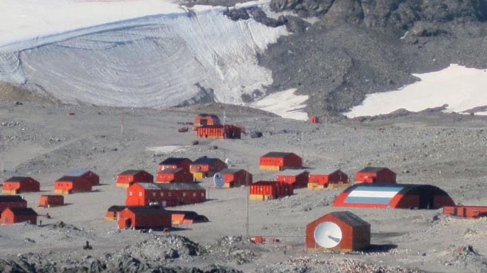 Base Esperanza på nordspetsen av den Antarktiska halvön