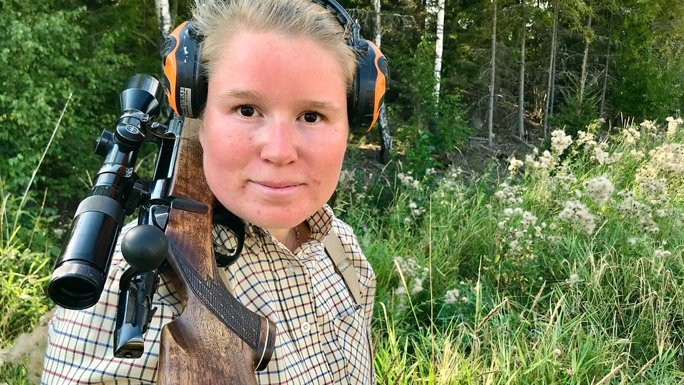 Sanne Säfström från Kolbäck berättar om bockjakten. Av många sedd som höjdpunkten på jaktåret.