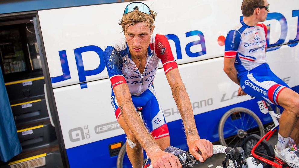 Tobias Ludvigsson under Tour de France 2018. Arkivbild.