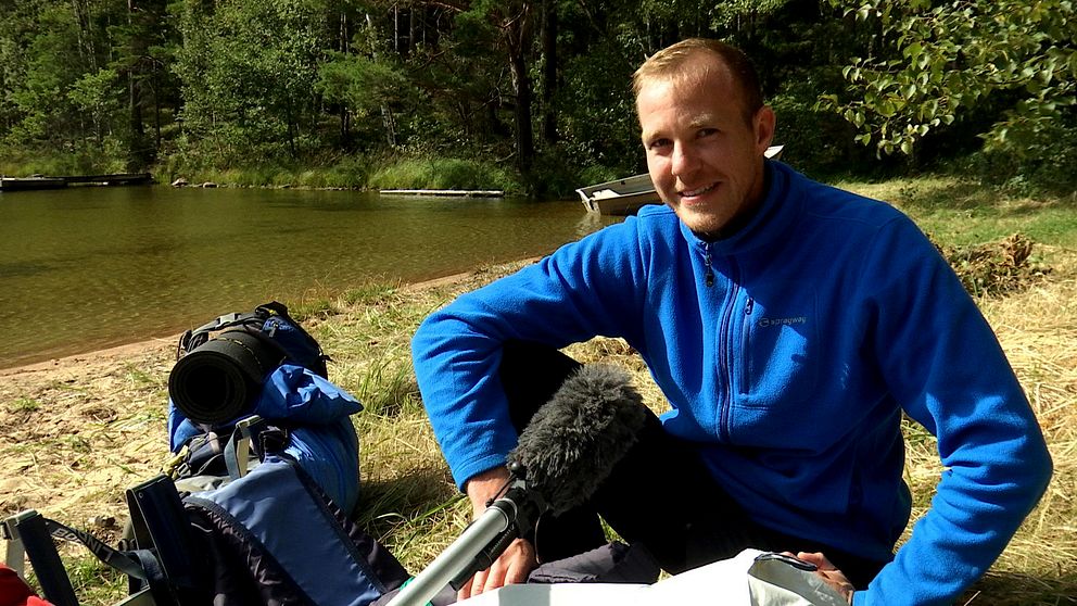 Remco Mariën från Belgien tycker att semestern i Värmland känns coronasäker.