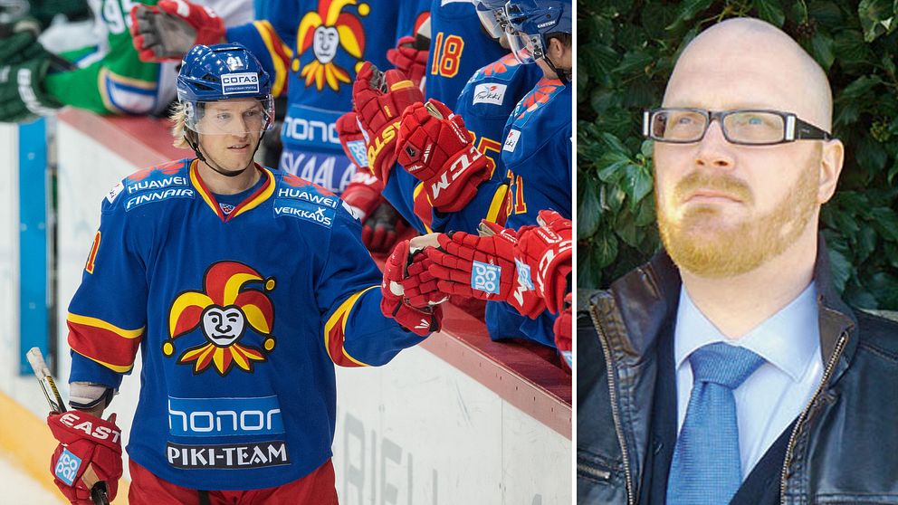 Ishockeyforskaren Tobias Stark vid Linnéuniversitetet tycker att det är fel av Jokerit att åka till Belarus.