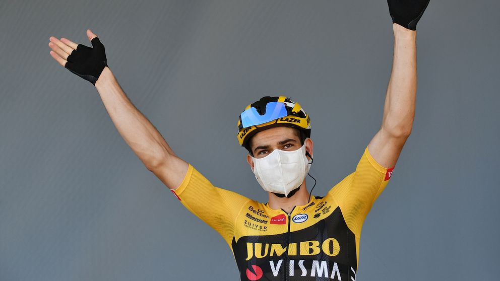 Belgaren Wout van Aert tog sin andra etappseger på årets Tour de France