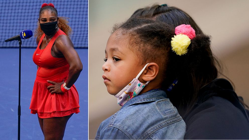 Serena Williams tycker att det är jobbigt att inte kunna ägna all sin tid åt dottern Olympia.