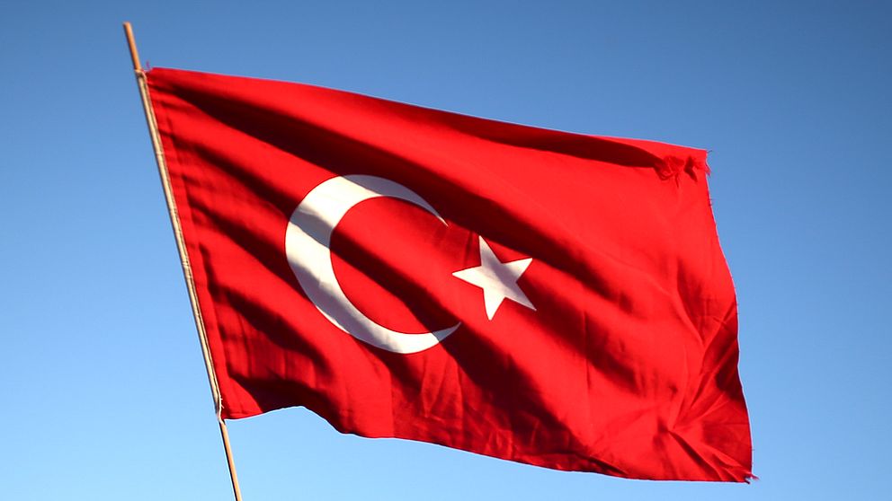 Gülen, turkisk flagga