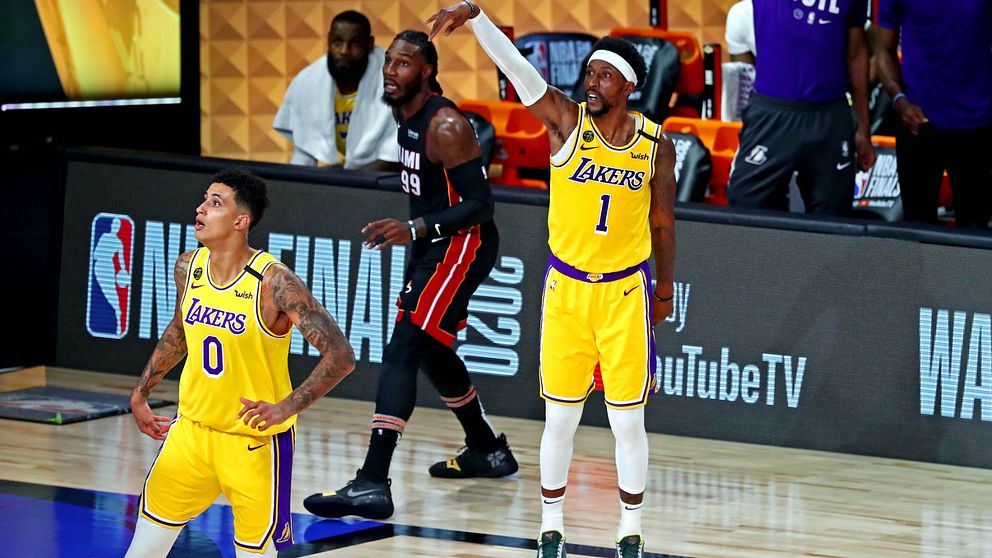 Los Angeles Lakers vann den första NBA-finalen mot Miami Heat.