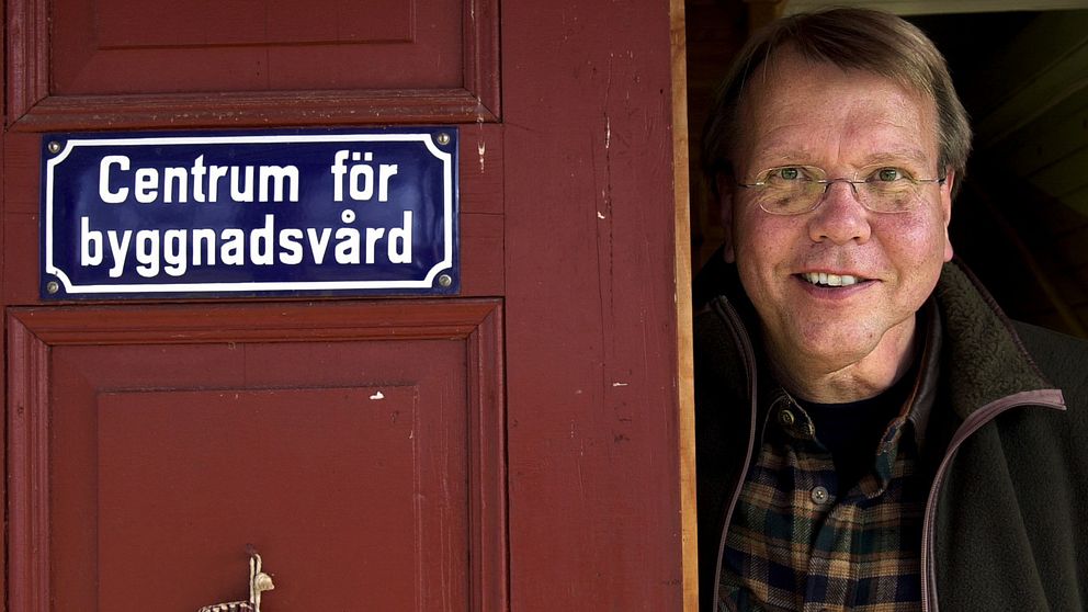 Byggnadsvårdaren Göran Gudmundsson.