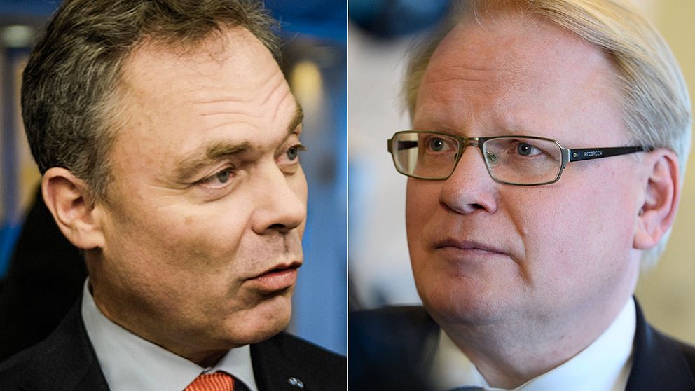 Folkpartiledaren Jan Björklund mötte försvarsminister Peter Hultqvist i Agenda.