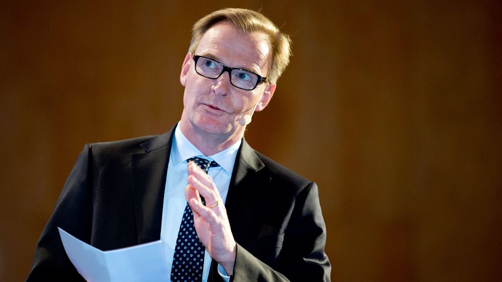 Olof Persson under Volvos årstämma i april.
