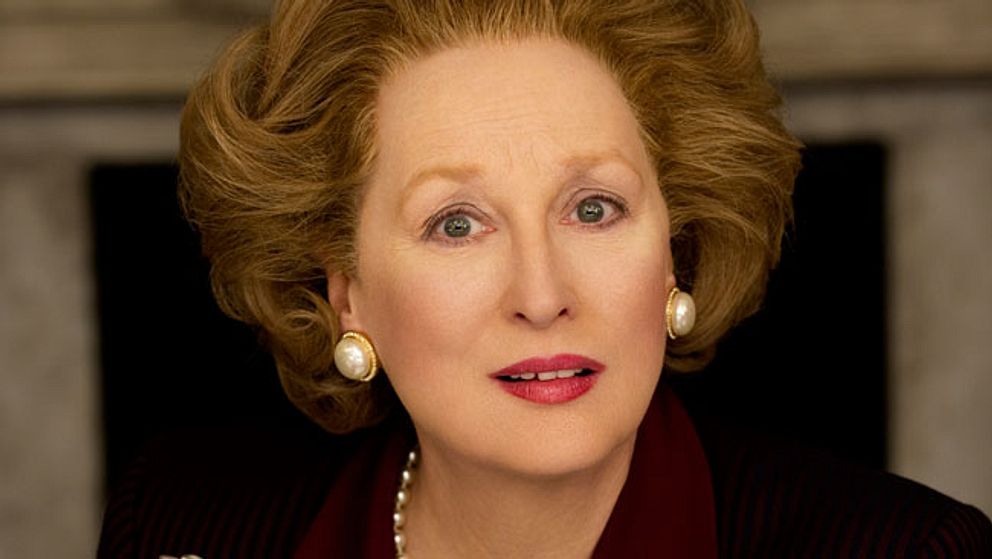 Meryl Streep i rollen som Margaret Thatcher.