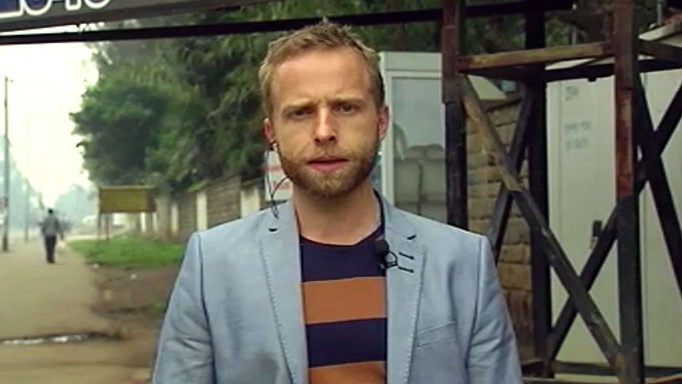SVT:s reporter i Afrika, Johan Ripås. Foto: SVT
