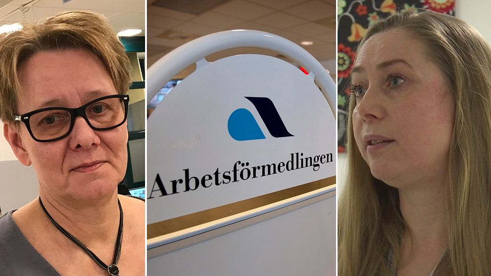 Sari Harju och Erica Sund på Arbetsförmedlingen i Örebro.