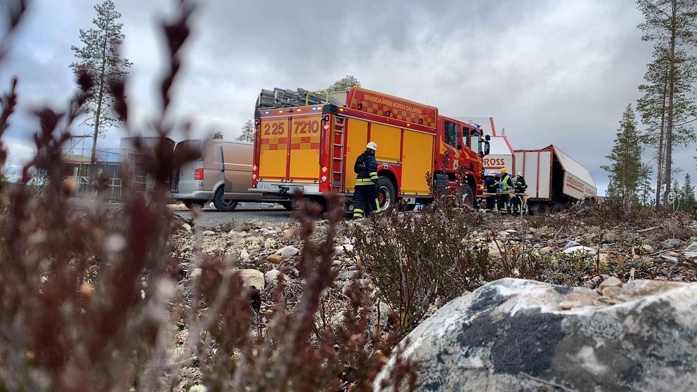 en brandbild vid idre himmelfjäll