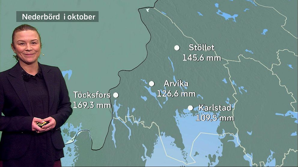 Hör SVT:S meteorolog Josefine Bergstedt berätta om oktobervädret i länet.