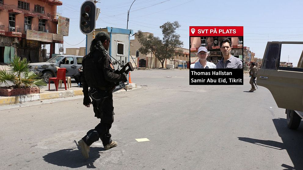 SVT:s team vittnar om ödeläggelsen i Tikrit.