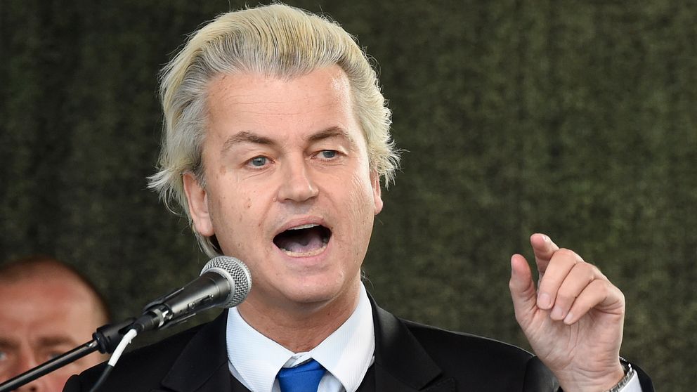 Den högerpopulistiske Geert Wilders från Nederländerna deltog i evenemanget.