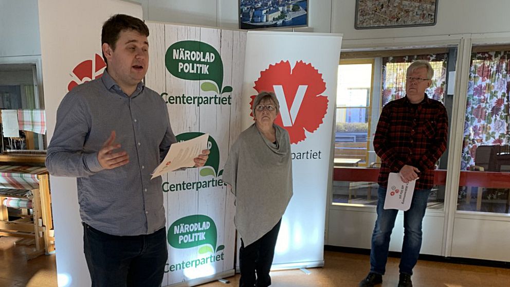 Niklas Säwén (S), Jeanette Lindblom (C), Martin Jägesten (V)