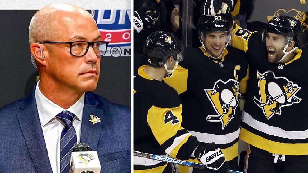 Patrik Allvin (t.v.) blir assisterande general manager för Pittsburgh Penguins.