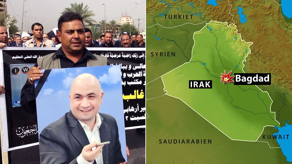 Svensk-irakiske journalisten Ammar al-Shahbander dödades i Bagdad i helgen.