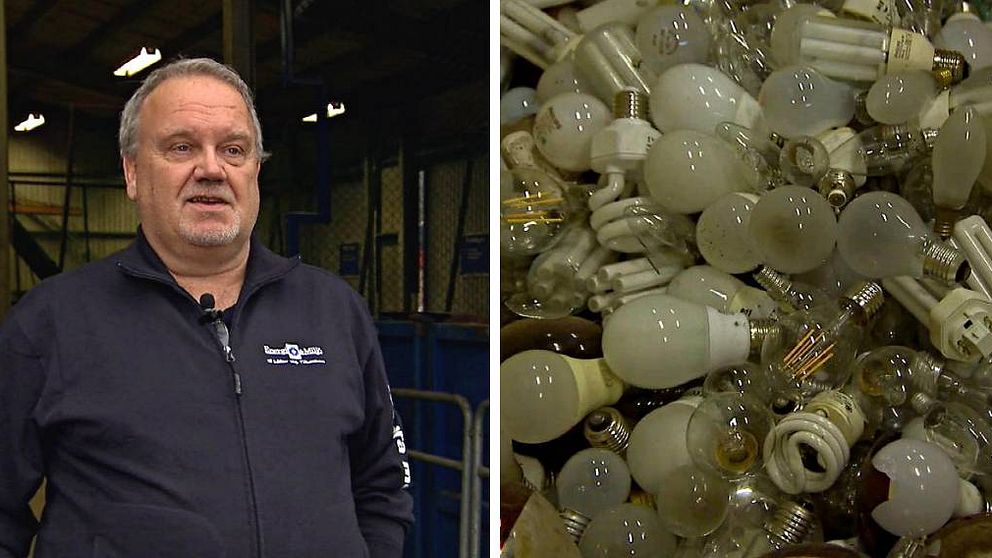 Lennart Olsson, som har hand om återvinningscentralen i Storfors, berättar varför han tror kommuninvånarna är så bra på att sortera skräp.