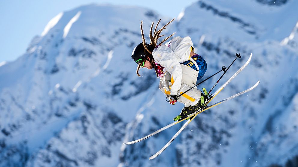 Sveriges Henrik Harlaut under ett kval i Sotji 2014.