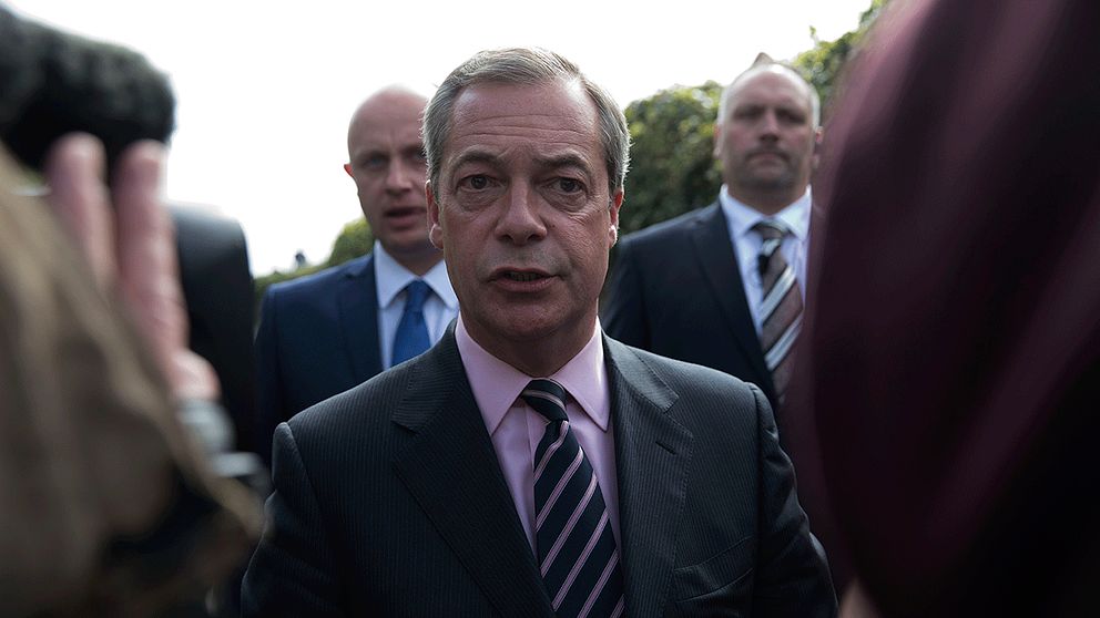 Nigel Farage avgår som partiledare för Ukip.