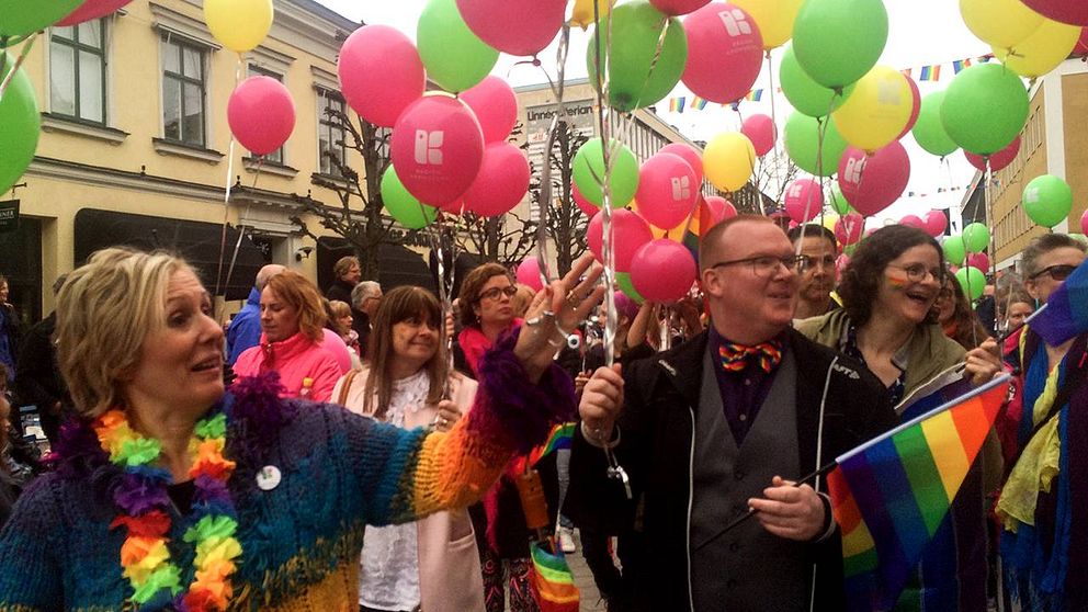 Pride i Växjö lockade mer än 7000 personer i år.
