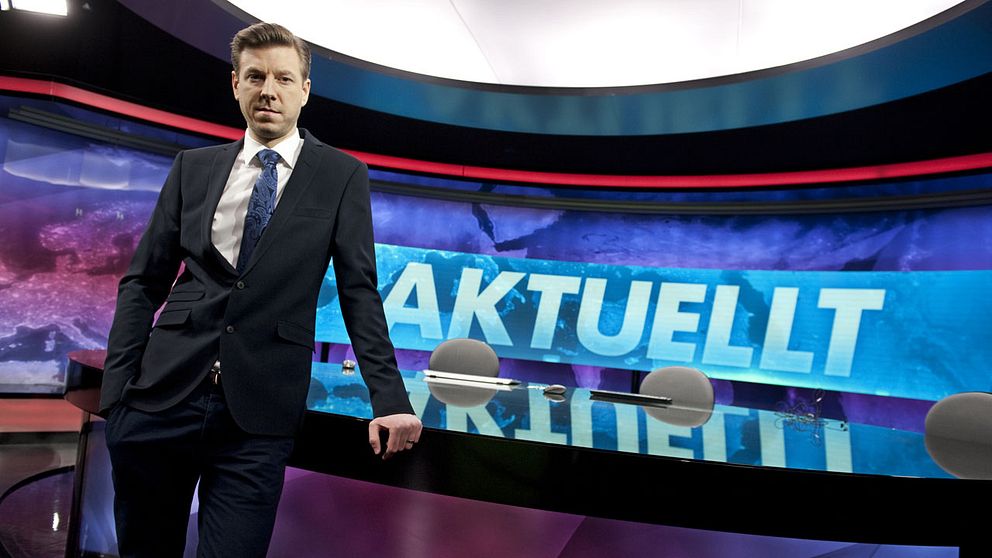 Aktuellts redaktörer hinner inte kontrollera om programmet har en jämn könsbalans. Här syns Jon Nilsson, programledare i Aktuellt.