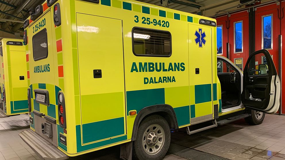 Bild på ambulans från Dalarna