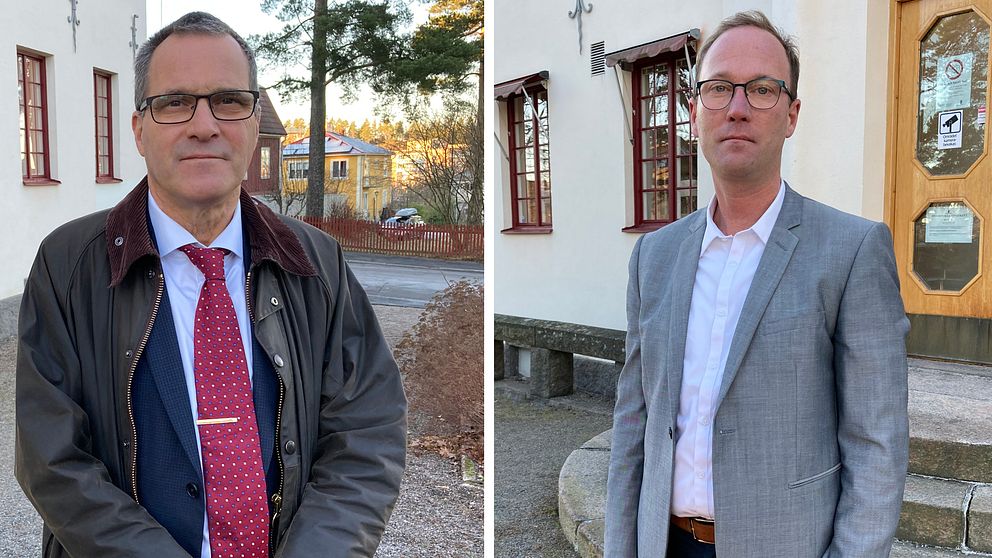 Bo Karlsson, försvarsadvokat, och Carl-Johan Granlund, åklagare.