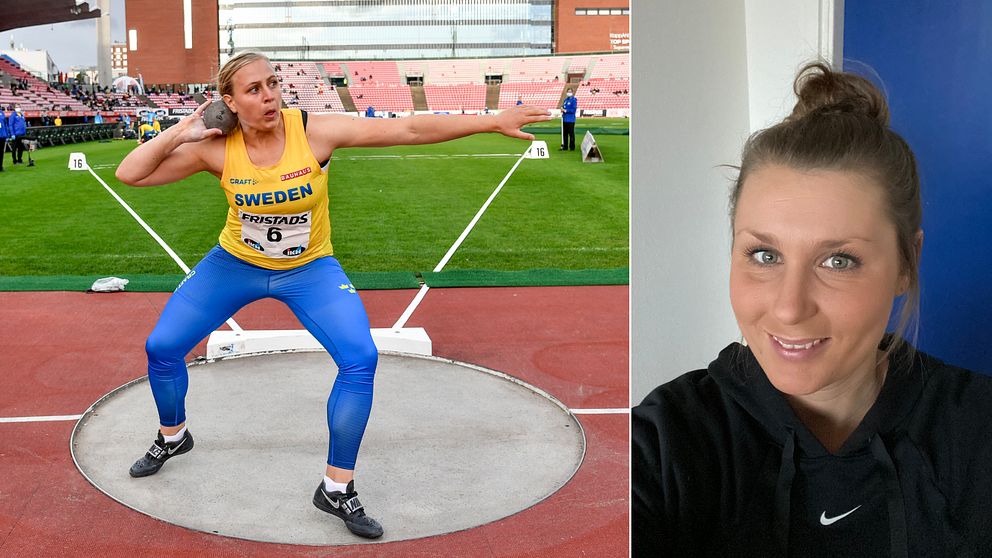 Frida Åkerström är en av kulstötare som blir tränad av Johanna Vikström i Växjö. Nu har Johanna fått pris som årets tränare 2020.
