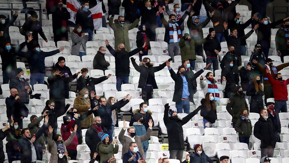 2 000 på läktaren när West Ham tar emot Man United.