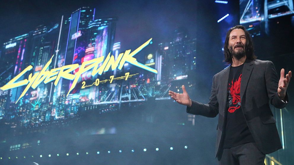 Keanu Reeves spelar rollen som Johnny Silverhand i spelet Cyberpunk 2077.