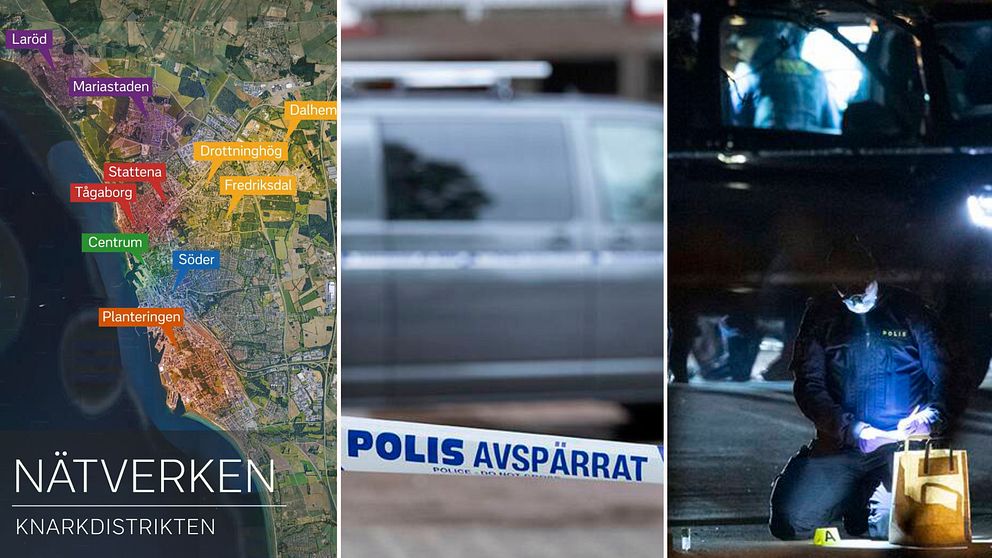 Helsingborgs undre värld är uppdelad mellan ett tiotal kriminella nätverk – se kartläggningen.