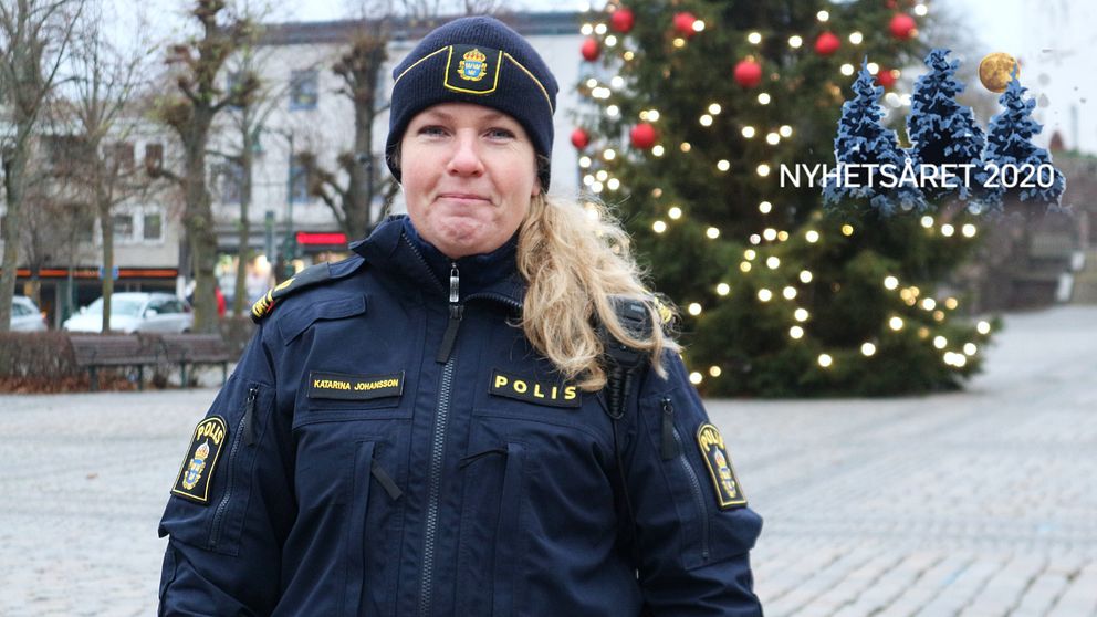 kommunpolis Katarina Johansson, julkort