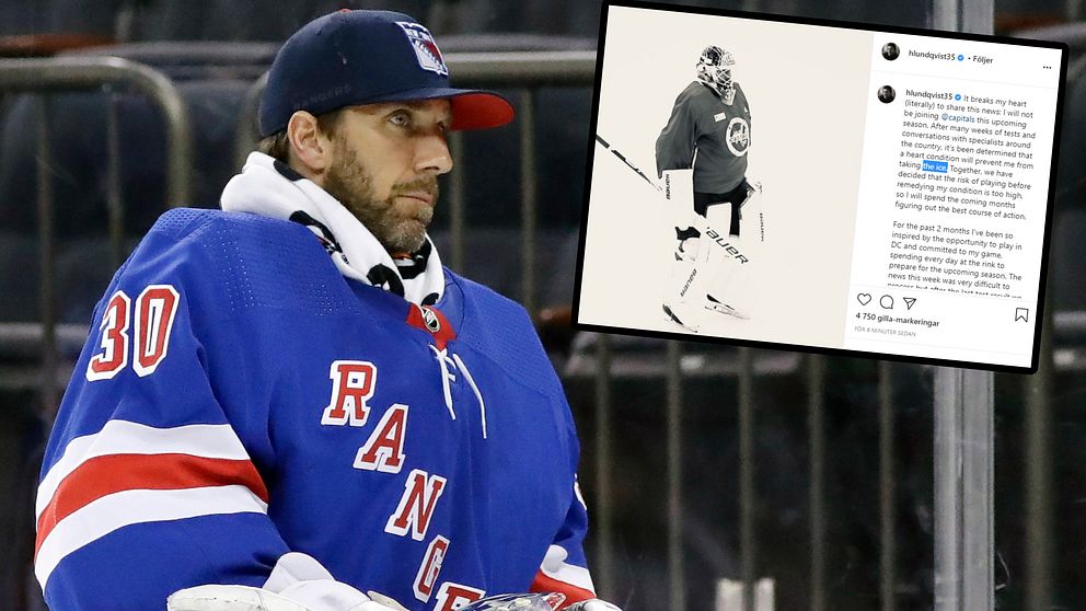 Ett hjärtfel stoppar Henrik Lundqvist fråjn spel i Washington Capitals.