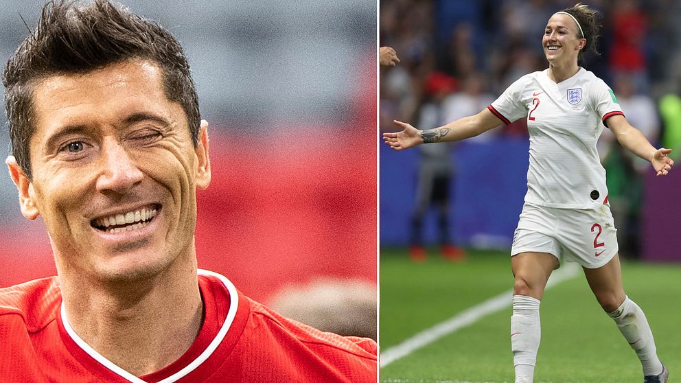 Robert Lewandowski och Lucy Bronze har korats till världens bästa spelare.