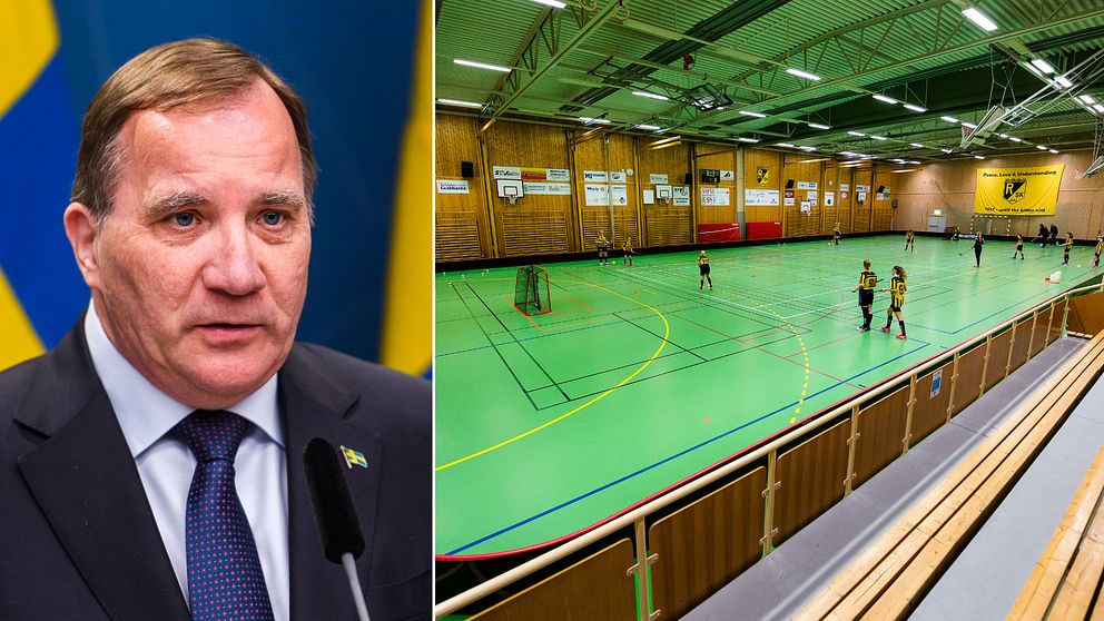Stefan Löfven meddelade att idrottsanläggningar nu ska stängas.
